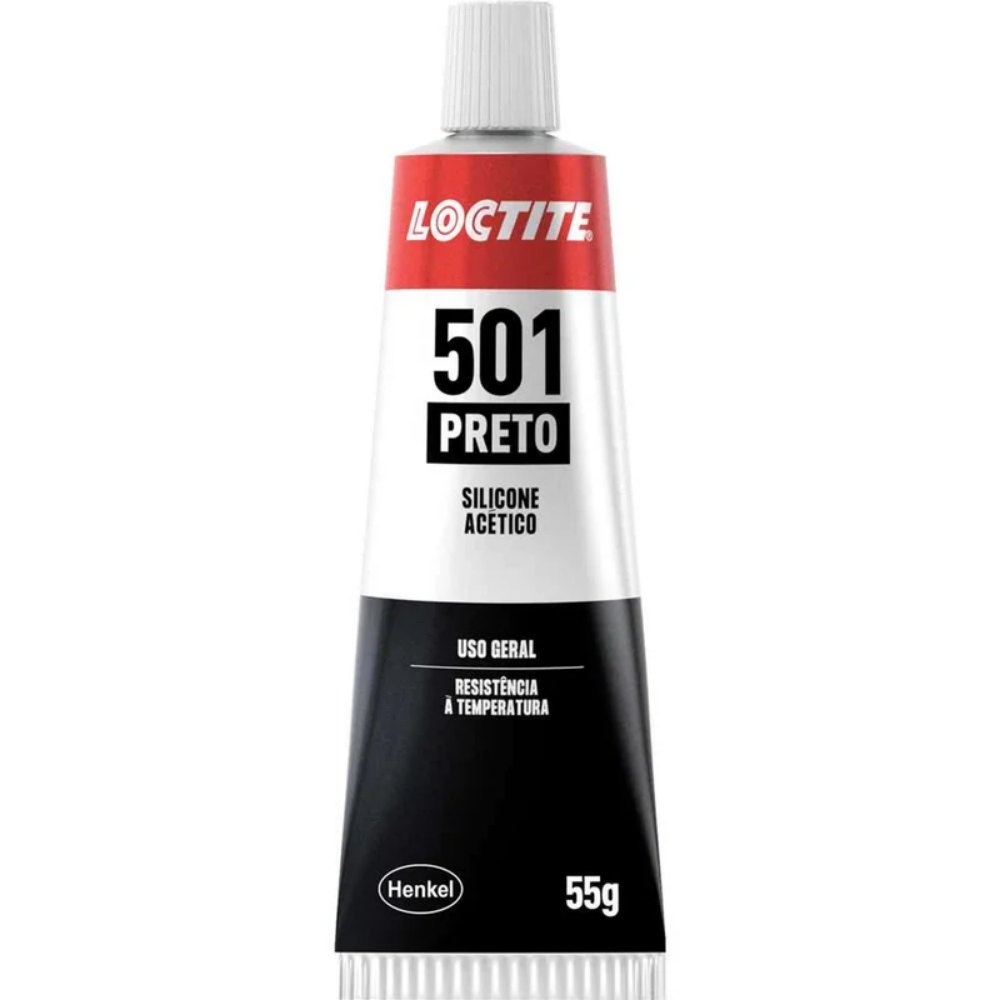 SILICONE 501 PRETO ACÉTICO